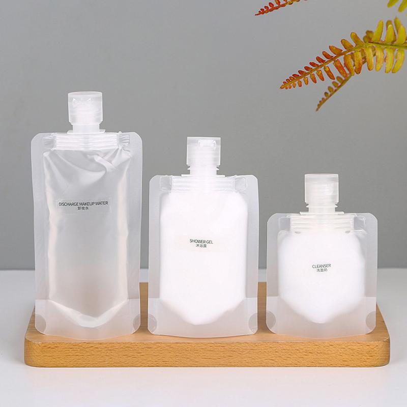 30/50/100 ml Flüssige Lotion Tragbare Reiseverpackungsbeutel 10 Stück Einmal-Unterbeutel Auslaufsicher Für Shampoo Kosmetik Aufbewahrungsbehälter