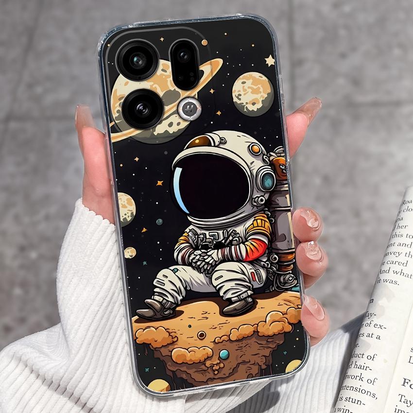 For Oppo Find X9 X8 X7 X5 Pro X2 Lite Reno8 Pro Pro+ Phone Case Black Cat Wine Glass Patterns Transparent TPU Protection Covers For Oppo Bumper Casing