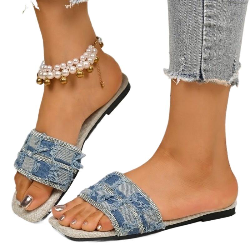 

Fashion 2025 New Fashion Casual and comfortable Flat Sandals Summer Outdoor Women Sandals Fashion New Open Toe Breathable 42