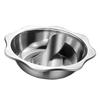 Stainless Steel Double Flavor Hot Pot Thickened Base for Restaurant Home Induction Cooker