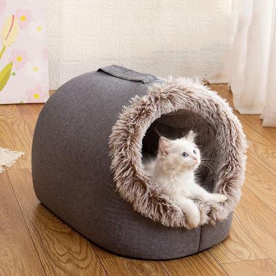 Ny djup sömnkomfort på vintern Kattsäng Iittle Matkorg Liten hundhusprodukter Husdjur Tält Mysigt grottbo inomhus Cama Gato