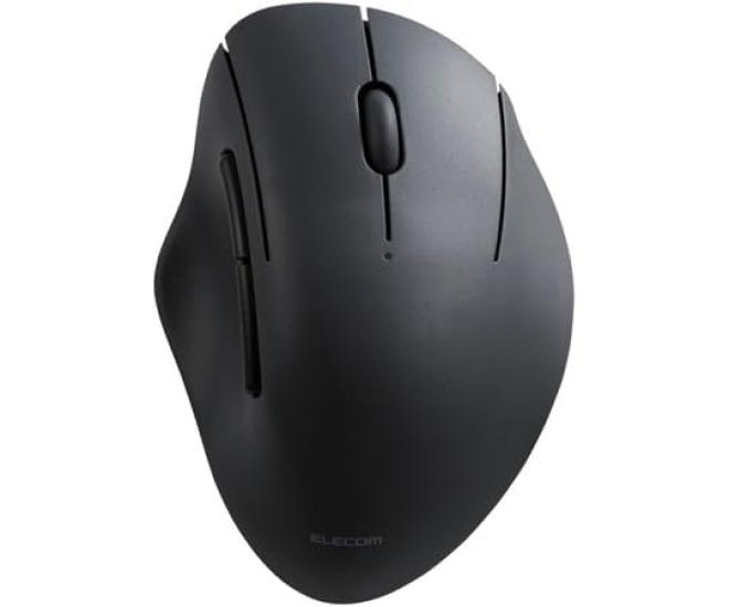 ELECOM SHELLPHA Wireless Multi-Touch Mouse, 5 Buttons, Medium Size, Quiet Design, Black, M-SH20MBSKXBK