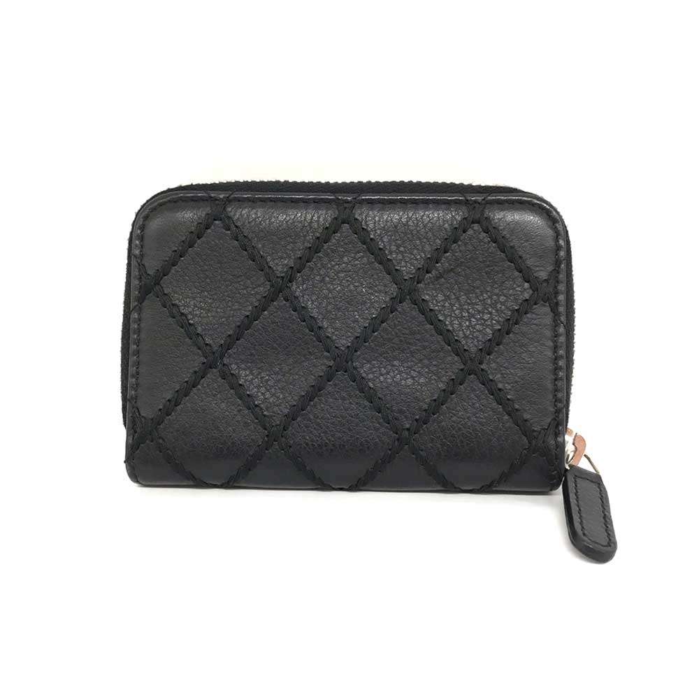 Used CHANEL Wild stitchCoin case leather Women