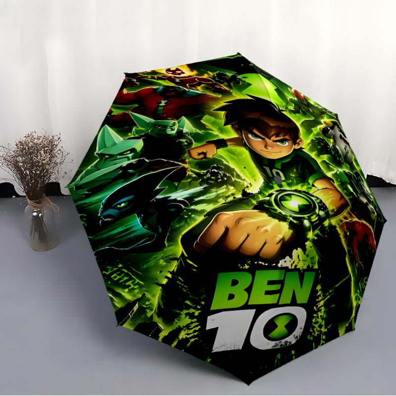 1pc Ben10 Umbrella, Sun Protection, And UV Shielding. It Has Eight Sturdy Ribs for Outdoor Use And Perfect Gift