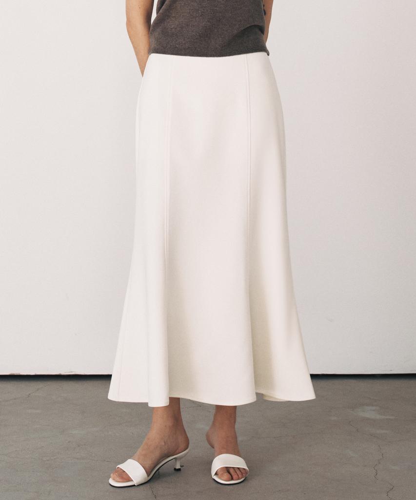 Aesmoeo Vera Mermaid Banding Skirt (Cream)