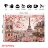 2D Paris Cherry Blossom Backdrop for Wedding Photoshoot