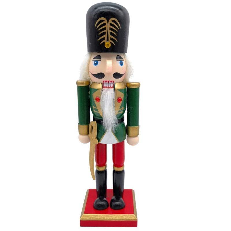 Король Солдат Настольные Украшения Уникальное Украшение Настольная Фигурка Деревянная Скульптура с Искусной Работой