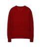 IL CORSO Lambswool Cozy V-Neck Knit Burgundy Iesw5F001D2