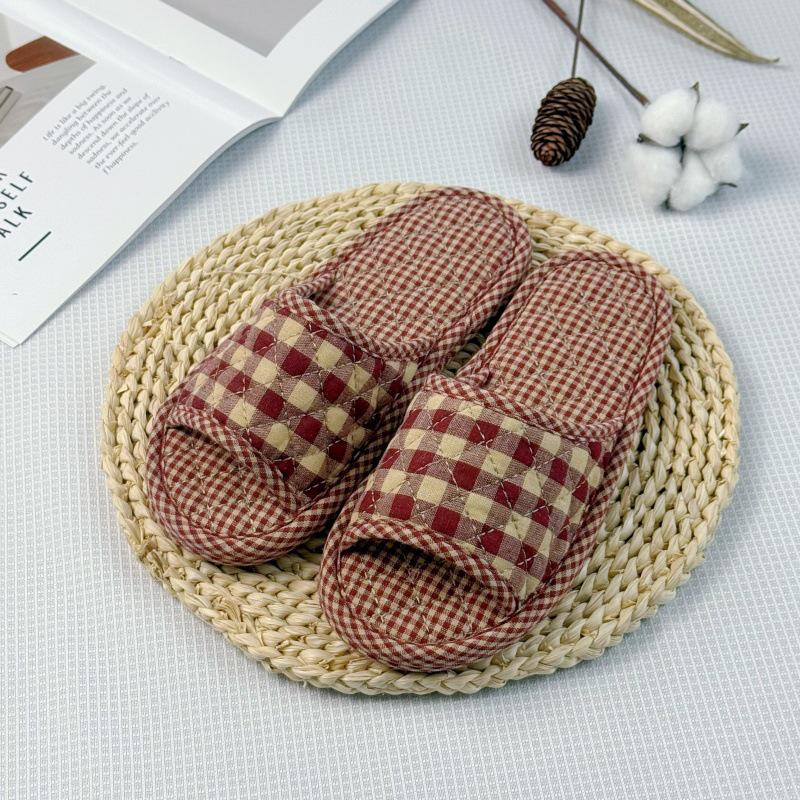 Artistic Unisex Korean Style Indoor Slippers with Cloth Soles