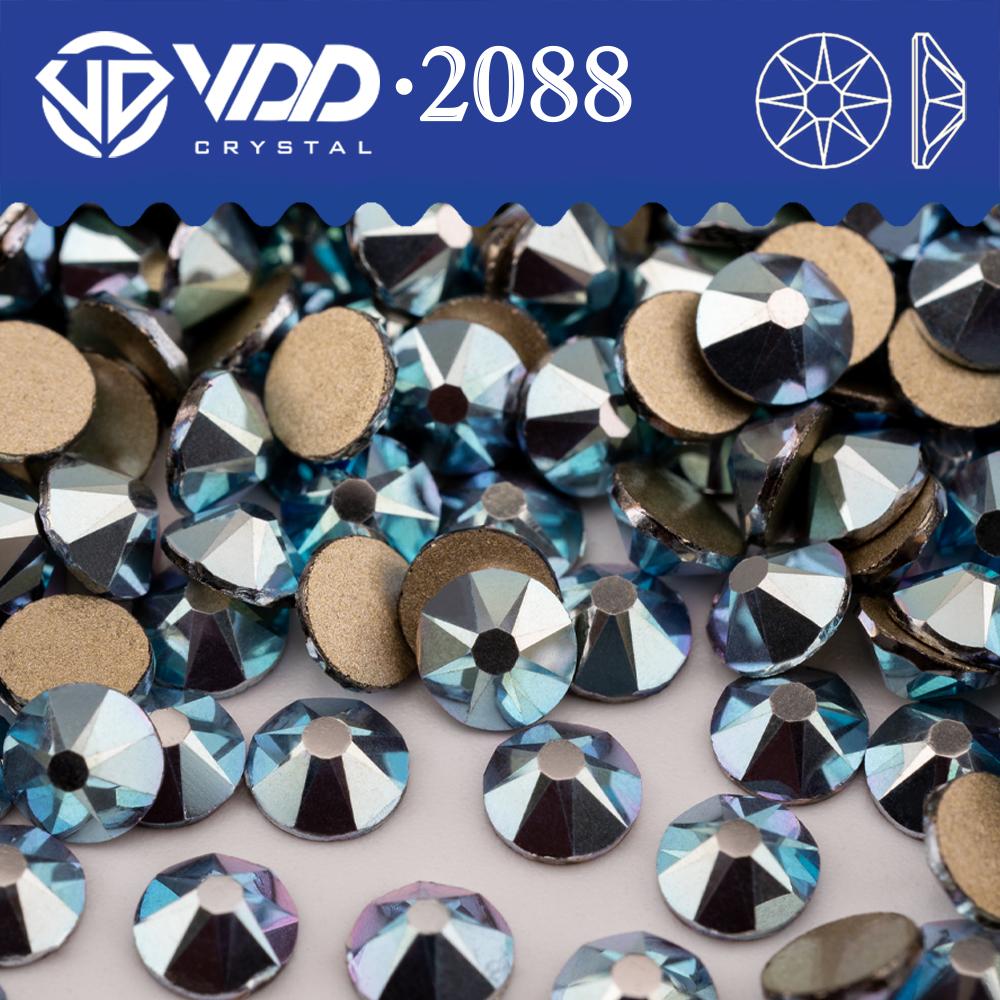 VDD SS16-SS30 High Quality 2088 Rhinestones Crystal Flatback 8 Big 8 Small 16cut Stones for DIY Crafts Nail Art Decoration