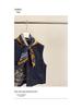 Chic Women's Denim Vest with Scarf - 2025 Autumn Loose Layering Top Trend