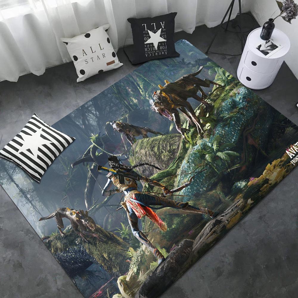 

Avatar Game Frontiers Of Pandora Room Mats Washable Non-Slip Living Room Sofa Chairs Area Mat Kitchen Doormat Area Rug 40x60cm