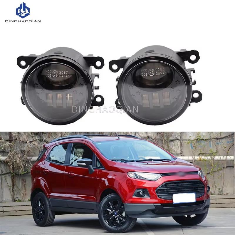 1Pair Car Front Foglight Fog Lamp Daytime Running Lights For Ford EcoSport 2013 2014 2015 2016 LED Fog Lights H11 12V
