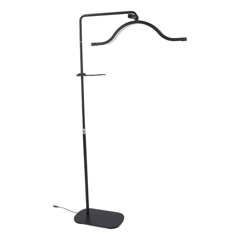 Floor Half Moon Light 29inch Rotating Hd 45W 3200K5600K Height   with Phone Clip Half Moon Lamp for Buty Skincare