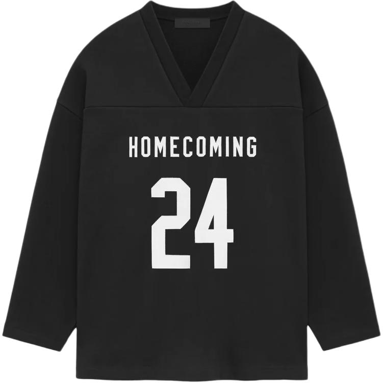 Fear of God Essentials Тяжелая флисовая хоккейная майка Черная Мужские Топы 192BT246270F M