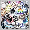 50 Cartoon Animal Graffiti Stickers: Waterproof and Trendy for Boxes, Water Cups, and Notebooks
