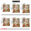 2pcs,2D Plane Printing Popular Curtains Santa Claus with Presents Versatile Polyester Fabric (without Rod) Outdoor Decorations