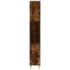 vidaXL Badschrank Räuchereiche 30x30x190 cm Holzwerkstoff
