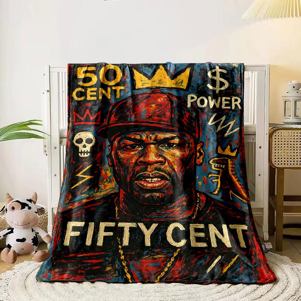 

Bold graffiti-style text, crowns, skull, dollar sign, and vibrant colors. for all seasons blanket lunch break throw gift 80cm x 120cm