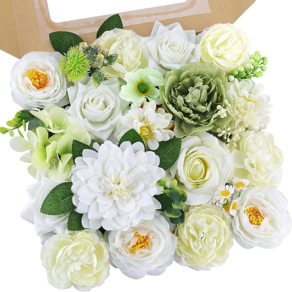 Simulation Flower Box Diy With Flower Pole Rose Box Hand Bouquet Wedding Christmas Home Decoration