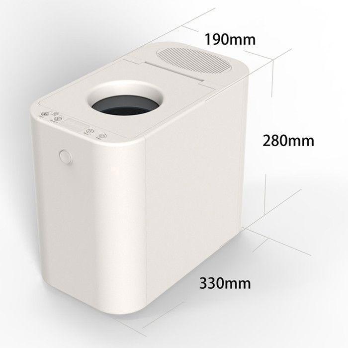 Compostiera elettrica - BEECO HQD-260C - 2,5L - 220V 60Hz - 470W - Autopulente - Silenziosa e inodore - bianco