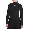 Nike Solid Color Turtleneck Long Sleeve T-Shirt Women Tops Black DD5882-010