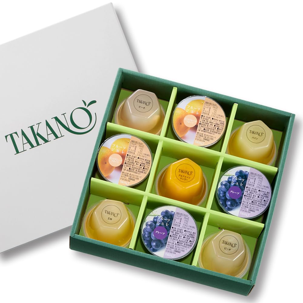 

Подарочный набор фруктового желе Shinjuku Takano, ассорти 9 штук [Подарок/Поздравление/Праздник]