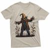 Creepy Scarecrow Haunted Halloween Horror Art T-Shirt Unisex T-Shirt