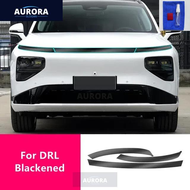 For XPENG G9 22-24 TPU Blackened,Transparent Headlight Protective Film, Headlight Protection,Film Modification