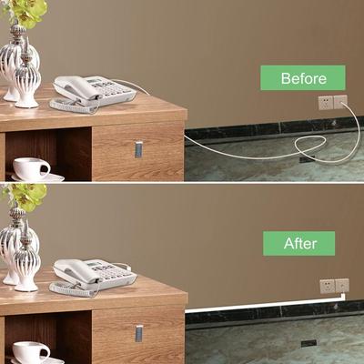 Channel Cable Concealer Complete Raceway Kit Wire Cables Hide Wire Organizer Cable Management Wall Cord Cover