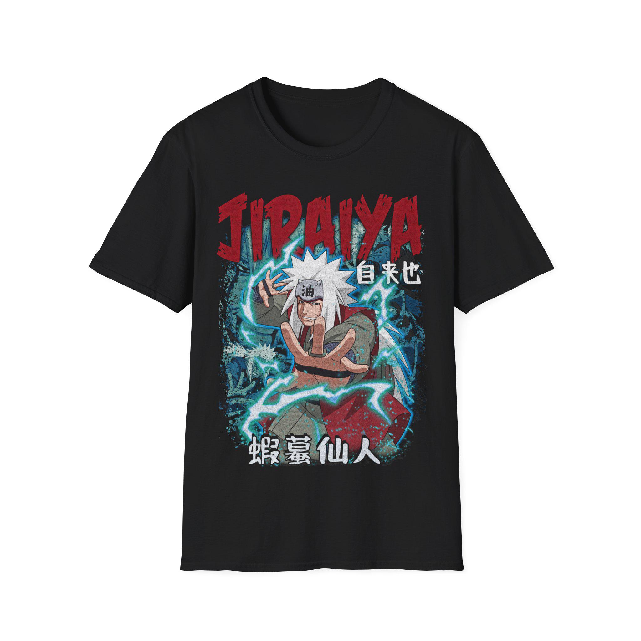 Sannin Jiraya Fan Merch TShirt  Anime Inspired Unisex Softstyle TShirt Graphic Tee Japanese Anime Shirt Otaku  2026 New  Shirt L