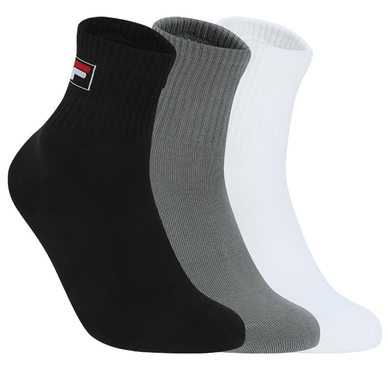 FILA Men s 3-Pack Mid-Crew Sport Socks XS
