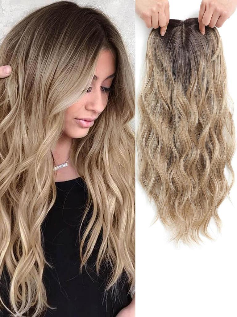 Kostenloser Versand Amerikanischer Stil Ella Beauty Schwarz Gold Farbverlauf Perücke, Lang Gerade mit Haarteil