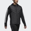 Adidas Neo Daily Daunenjacke mit gespleißter warmer Sportkapuze Herren Oberbekleidung Schwarz DM4348