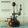 25.4 Cm Orrery Solar System Model A Perfect Valentine Gift and a Luxury Home Decor Made With Hardwood and Brass