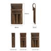 Leather Pen Pencil Case Large Capacity Desktop Organizer Retro Pen Pouch Holder  Stationary