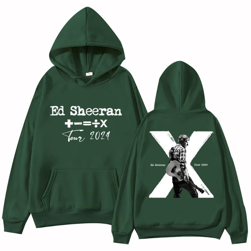 Ed Sheeran Tour 10th Memorialize Hoodie Harajuku Sweatshirt Casual Hoodie Vintage Pullovers Loose Jogger Clothes