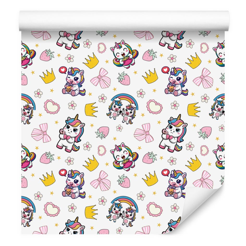 White Unicorn Wallpaper for Living Room and Bedroom 50x1000