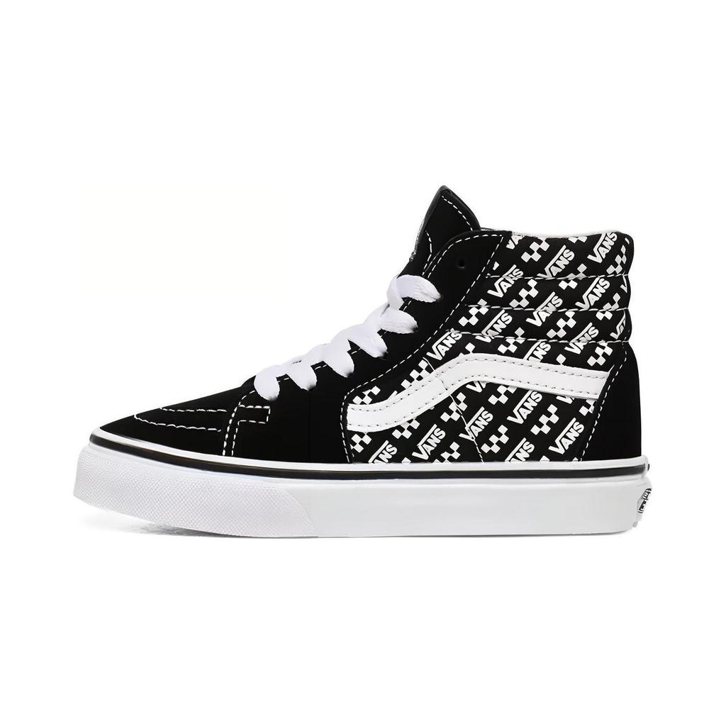Vans Sk8 Canvas High Top Skate Shoes Black White Kids Sneakers VN0A4BUWTEZ