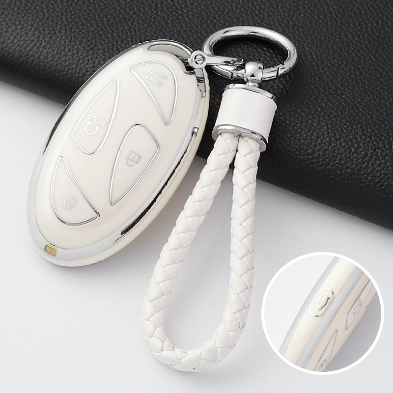 New Fashion TPU Car Key Case Cover Shell Fob For Hyundai Kona Ev Grandeur GN7 IONIQ 6 Protector Keyless Keychain Accessories