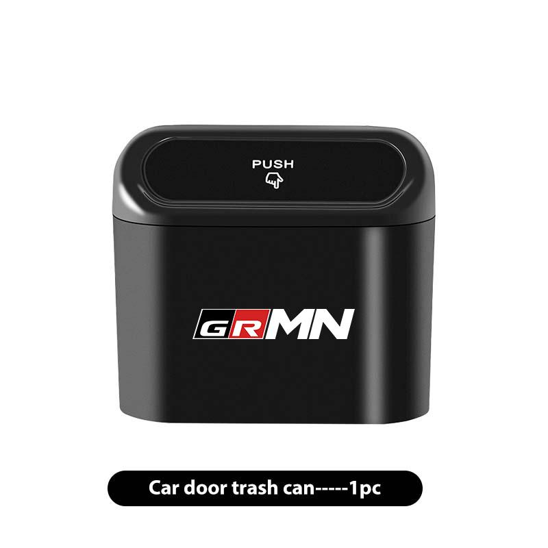 For S7 Portable Hanging Car Trash Can Wastebasket Trash Bin with Lid Storage Bin Supra Aygo Prado RAV4 Hilux Yaris Corolla JH7