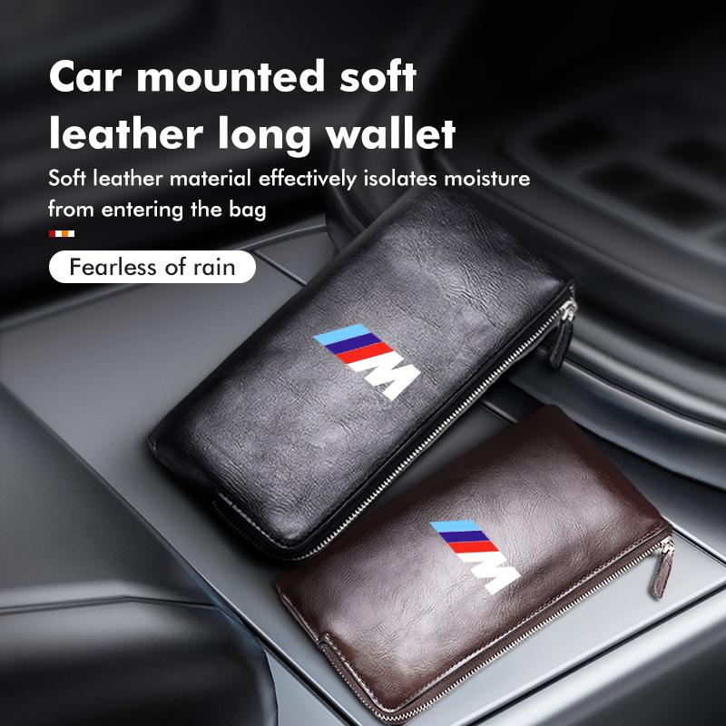 MWPF4 For BMW Leather Car Driving License Cover Storage Bag Credit Card Holder E93 F10 F20 F30 F40 F15 F25 F26 F31 F49 F86 M3 M5 X3