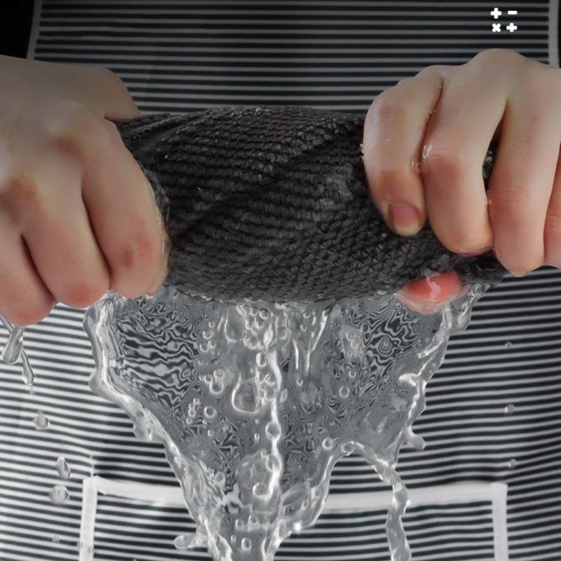 10/5/3PCS Kitchen Bar Cleaning Cloth Towel Tea Shop Coffee Machine Special Rags Water Absorbing Square Towels Household Cleaner