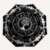 Pagan Wheel of the Year Calendar  Umbrella, Portable 3-Fold Umbrella for Men & Women,Christmas Gift ES180