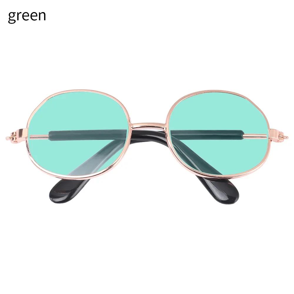 8.5cm Miniature Doll Sunglasses Metal Round Frame Glasses Lovely  Doll Eyeglasses For Blythe Doll Accessories Kids Toys