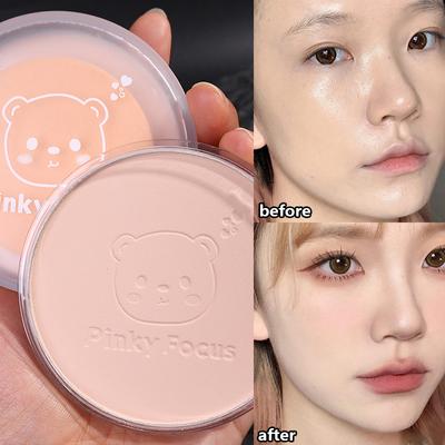 1PC Oil Control Makeup Powder Waterproof Moisturizing Long Lasting Press Powder Brightening Concealer Natural Breathable Powder Loose Powder