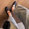 Fashion Women's Single Shoes Soft Face New French Shallow Mouth Slip-on Grandma Flats