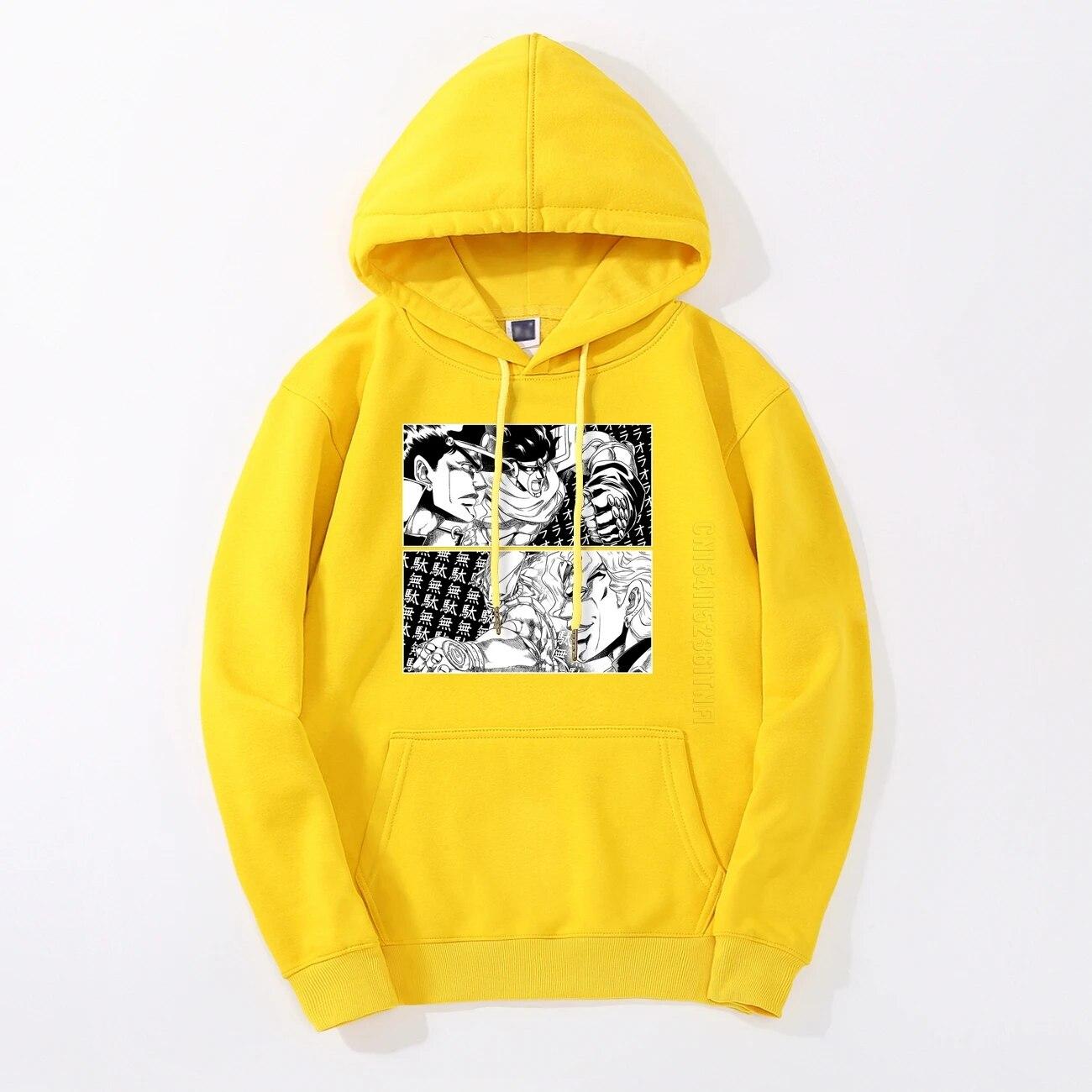 

Толстовки с капюшоном JoJo Bizarre Adventure Модельер Уличная одежда унисекс Ora World Dio JOJO Comic Теплая толстовка с японским аниме 4XL