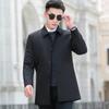 Futing Men's Windproof Autumn Mid-Length Jacket