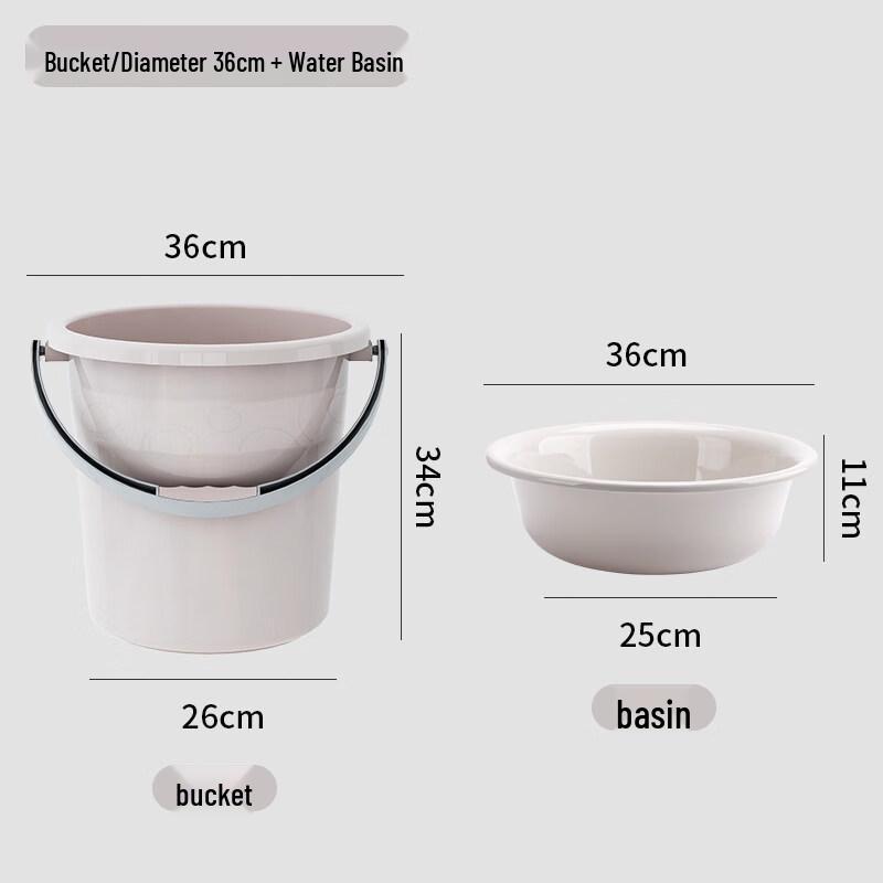 ZISIZ Household Thickened Plastic Water Storage Bucket